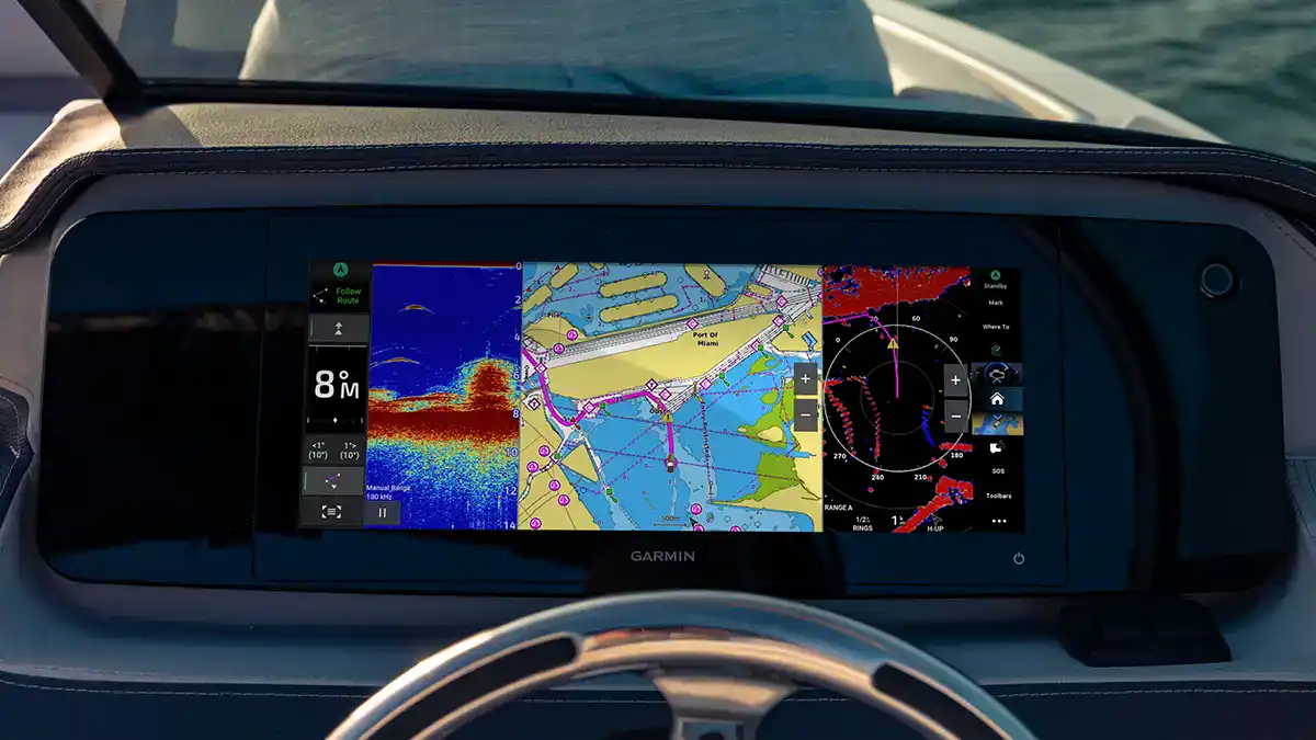 Marine chartplotter and navigation electronics